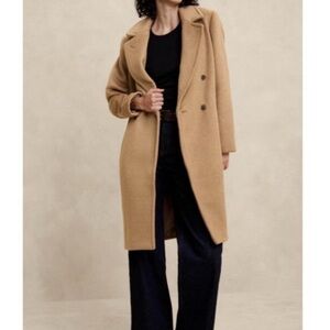 NWOT Banana Republic Camel Timeless Topcoat